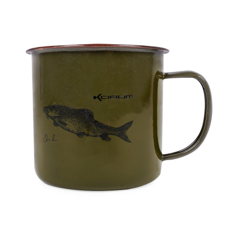 Korum Classic Enamel Barbel Mug